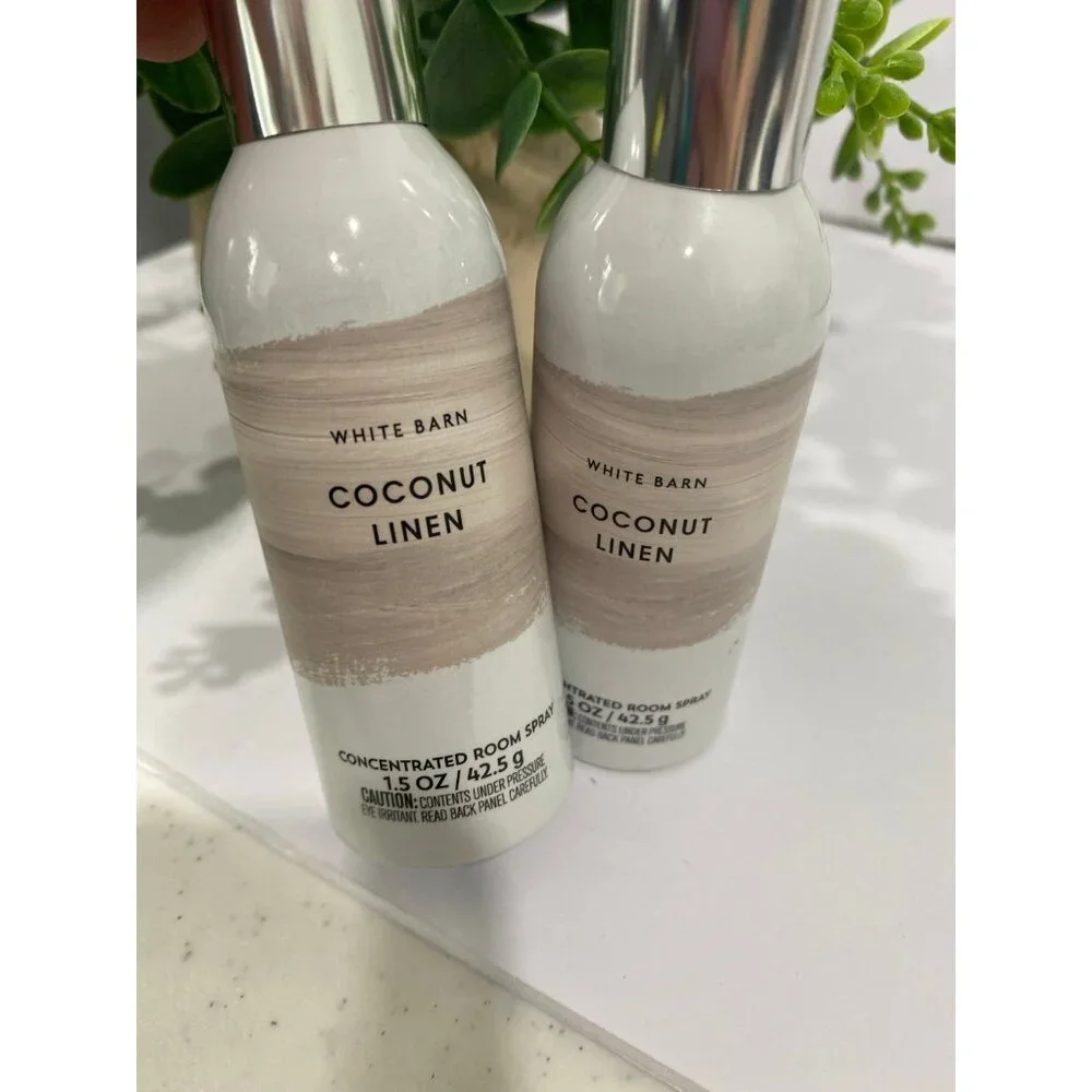 Bath & Body Works “Coconut Linen” 2 NEW Concentrated Room Sprays
